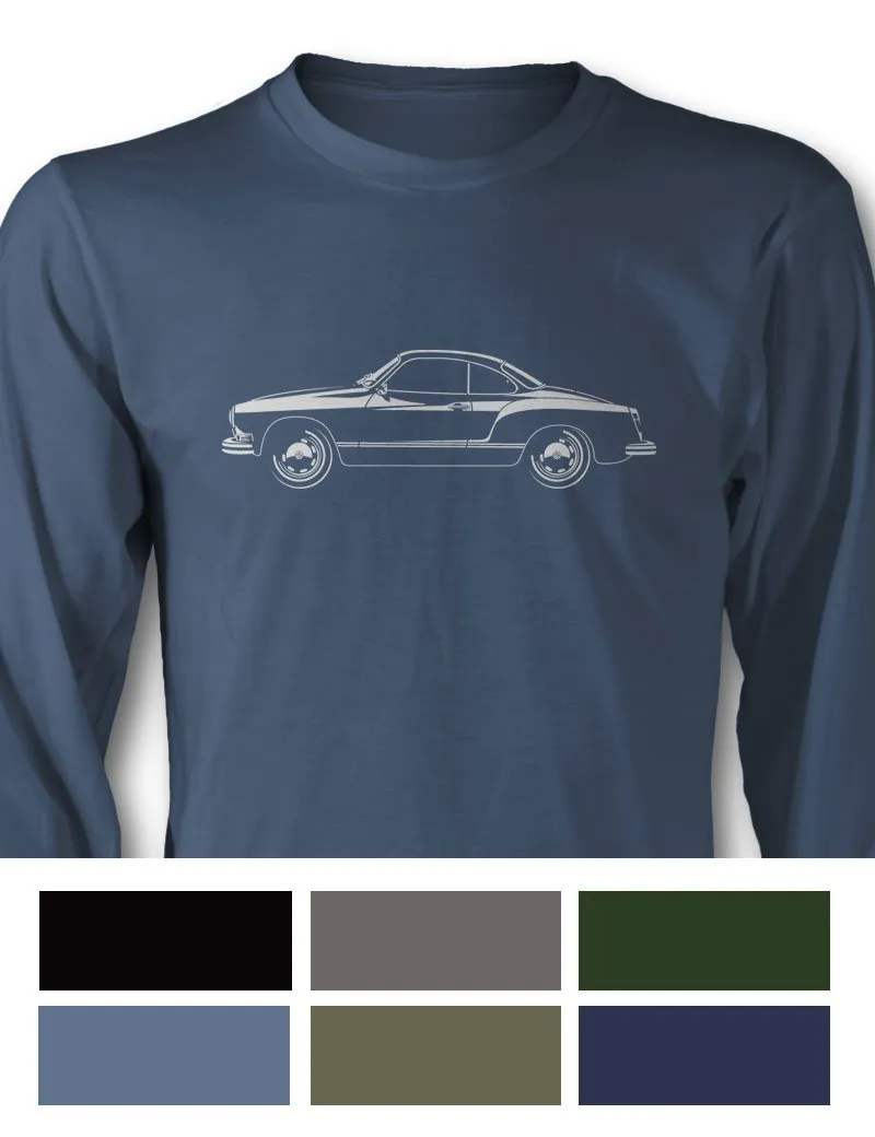Volkswagen Karmann Ghia Coupe T-Shirt - Long Sleeves - Side View