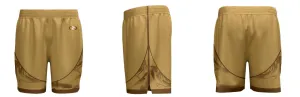 Warriors City Core Shorts Above Knee Side Seam Design Your Own Custom