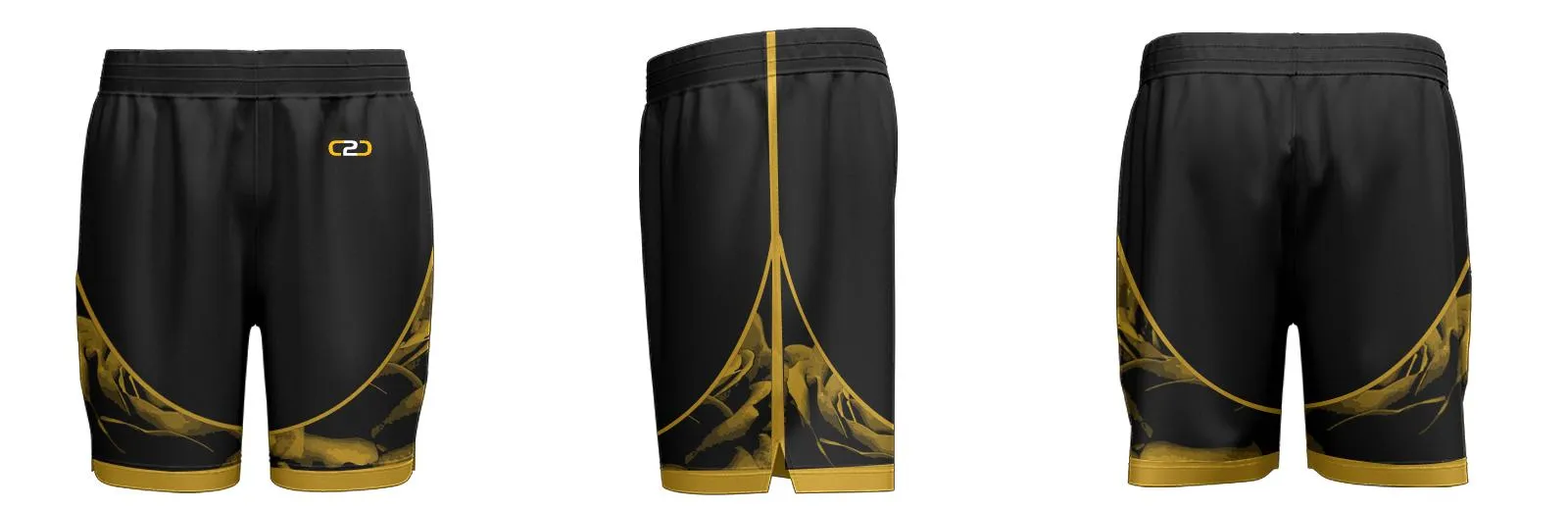 Warriors City Core Shorts Above Knee Side Seam Design Your Own Custom