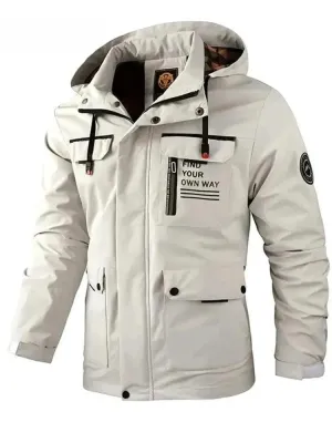 Waterproof Hooded Men's Windbreaker Jacket