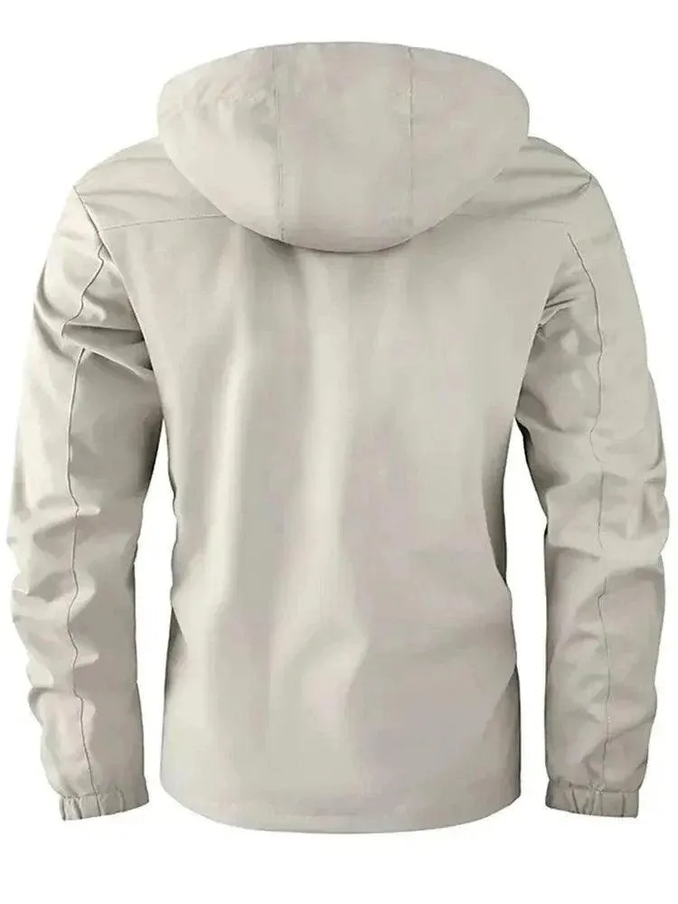 Waterproof Hooded Men's Windbreaker Jacket