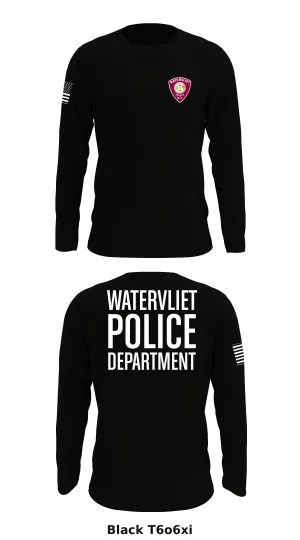Watervliet police department  Store 1 Core Men's LS Performance Tee - T6o6xi