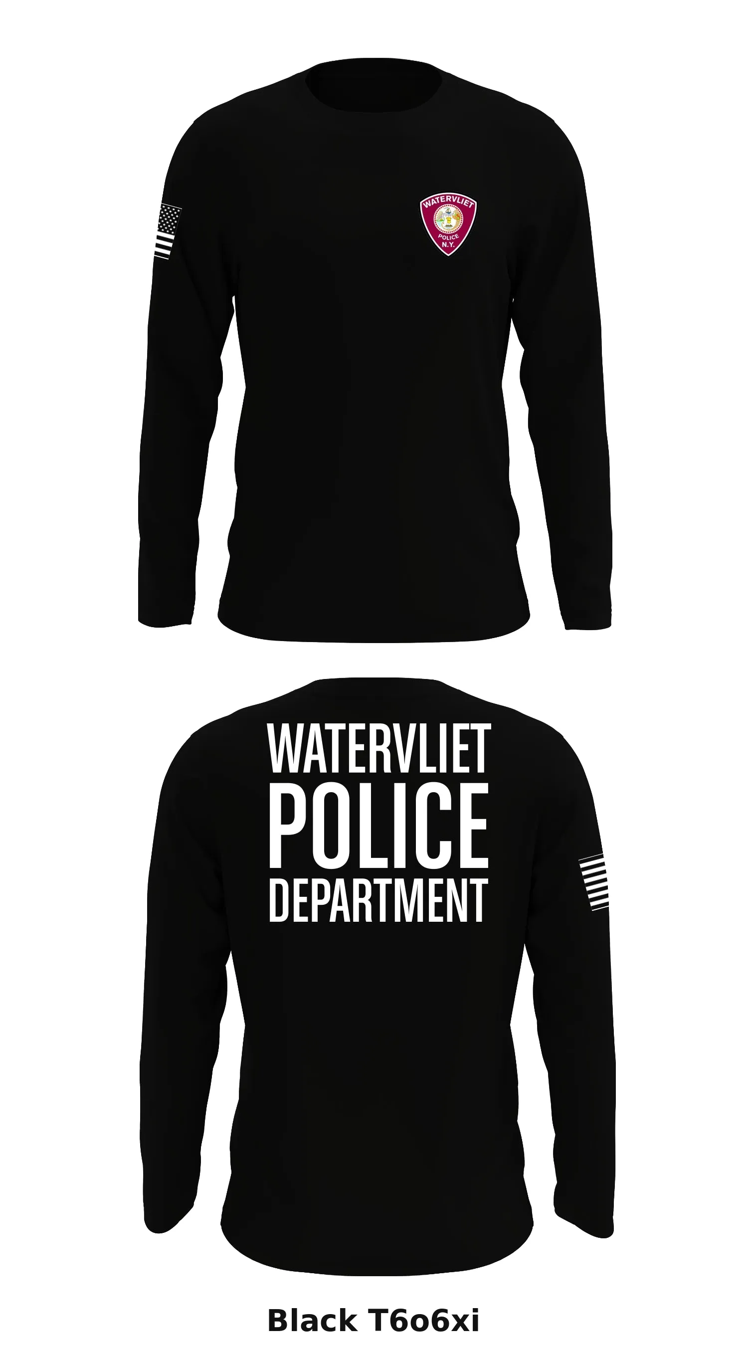 Watervliet police department  Store 1 Core Men's LS Performance Tee - T6o6xi