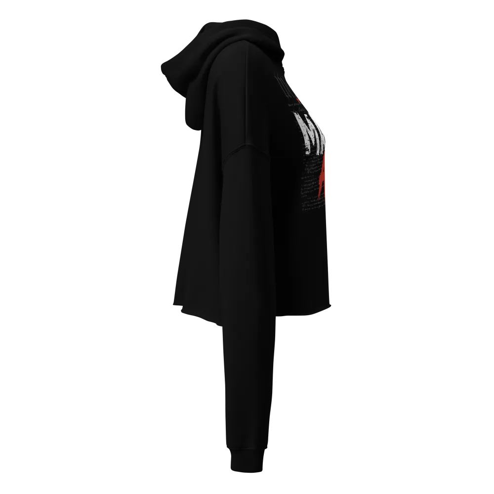 We The People MAGA AF Crop Hoodie