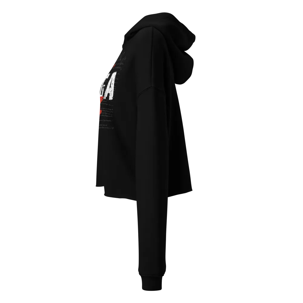 We The People MAGA AF Crop Hoodie
