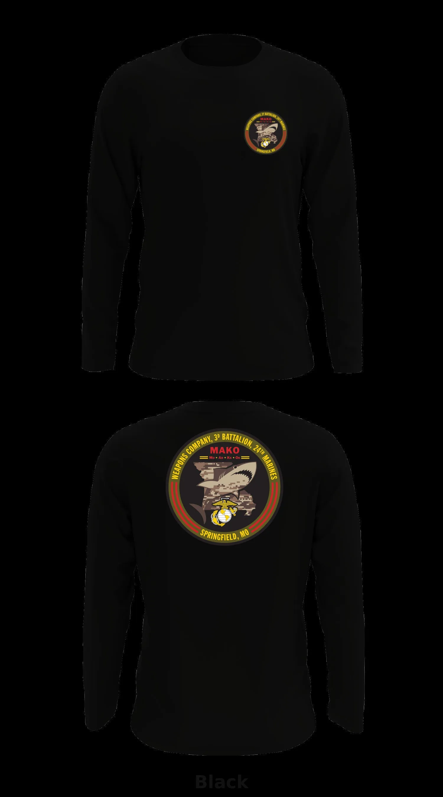 Weapons 3/24 Store 1 Core Men's LS Performance Tee - 53884904236