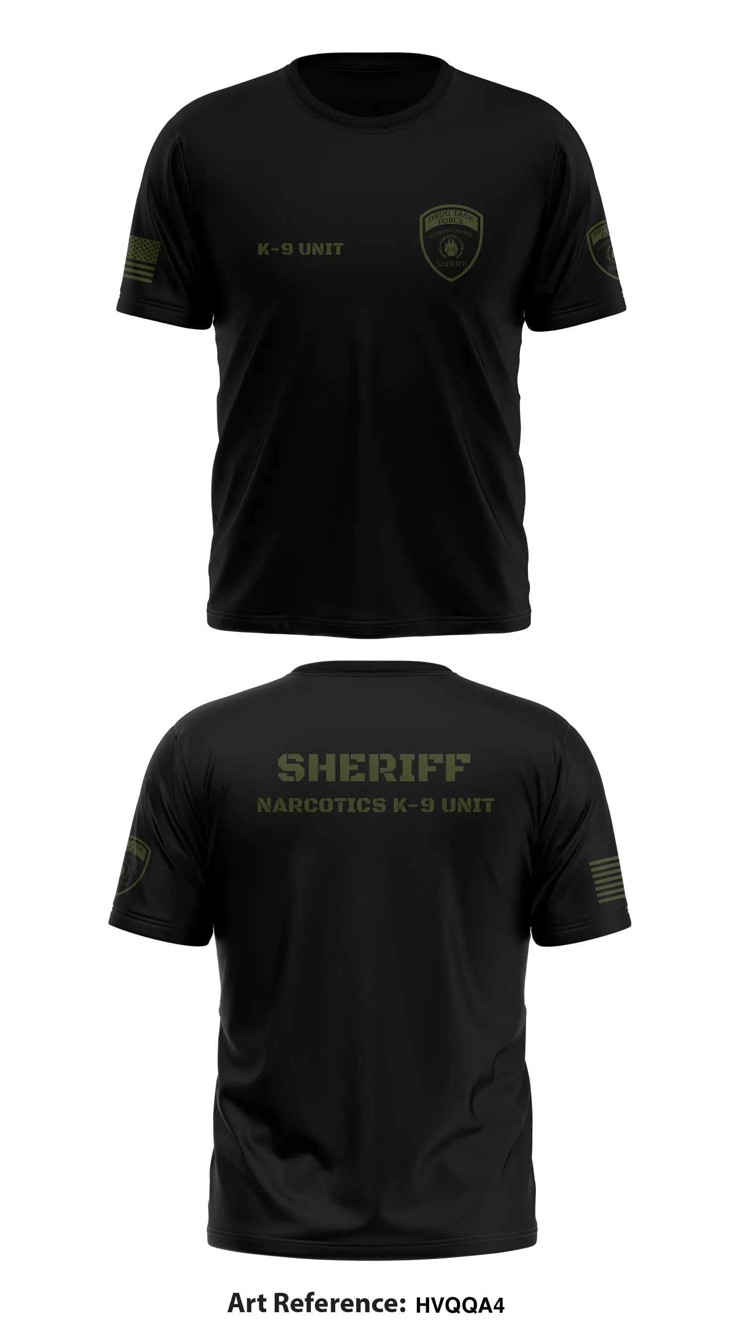 Webster County MS. K-9/Narcotics Unit Store 1 Core Men's SS Performance Tee - hvqqA4
