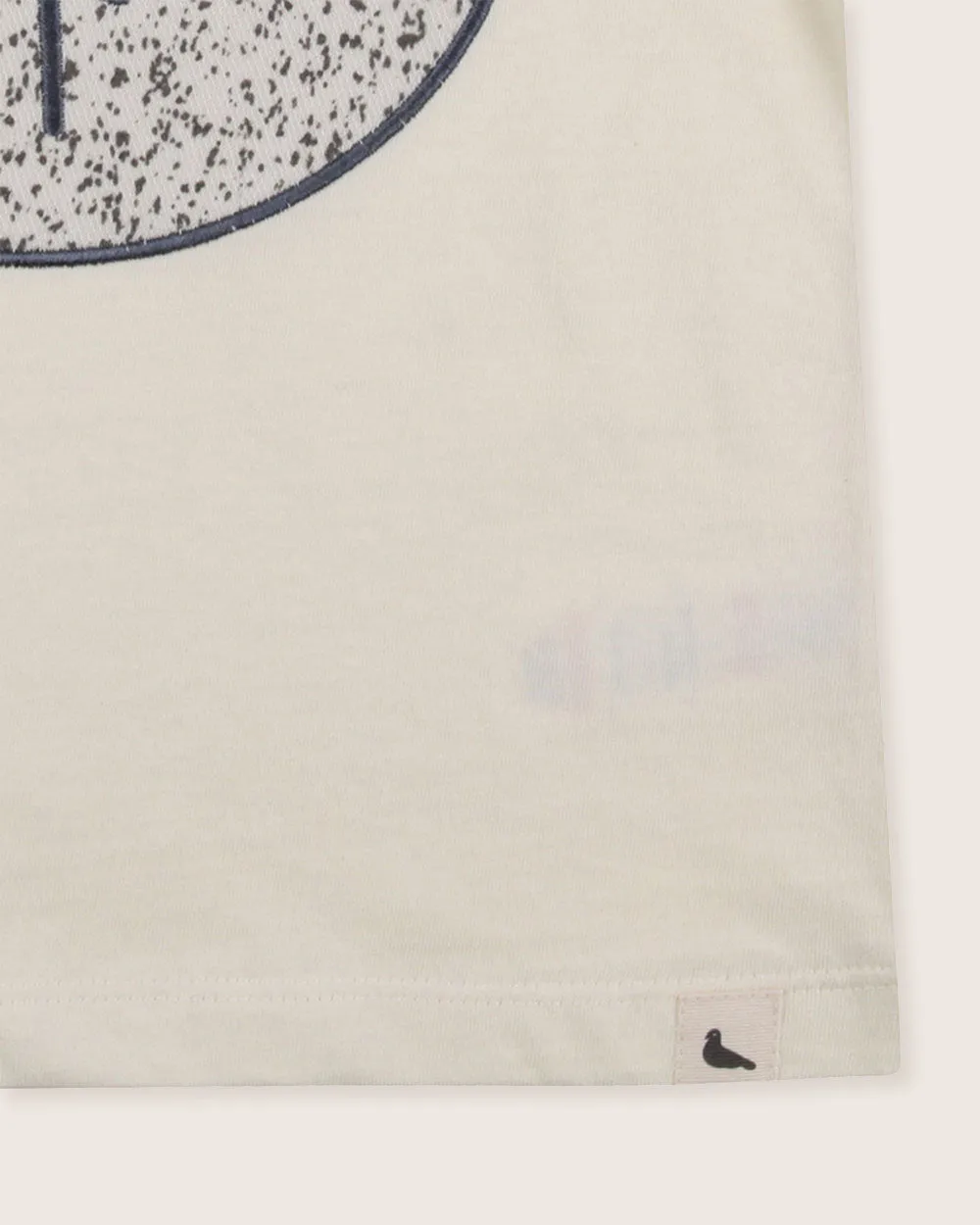 White Speckled Bear Applique T-Shirt