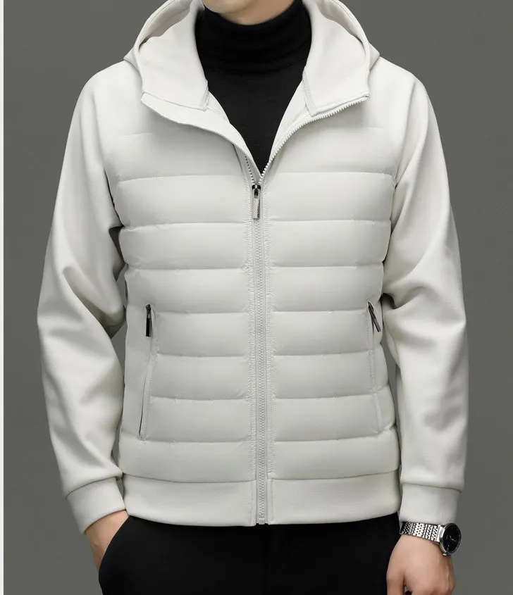 Windproof Quilted Track Jacket for Comfortable Casual Wear