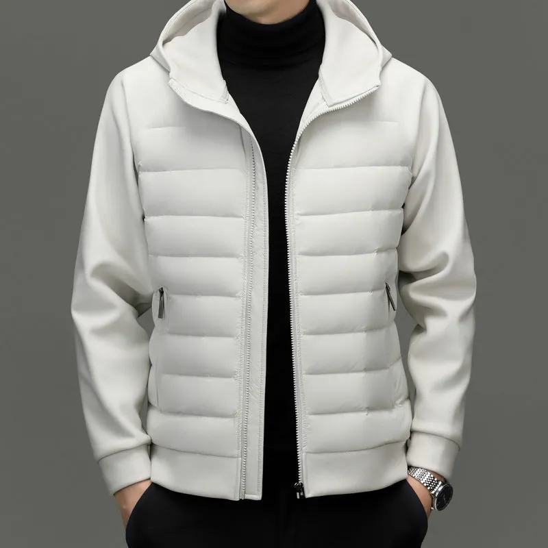 Windproof Quilted Track Jacket for Comfortable Casual Wear