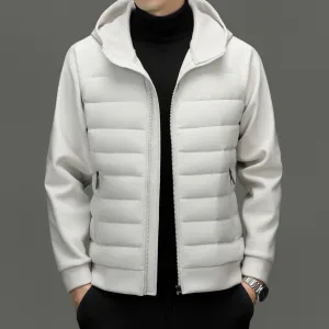 Windproof Quilted Track Jacket for Comfortable Casual Wear