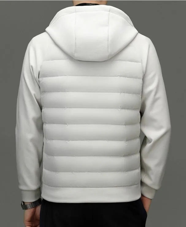 Windproof Quilted Track Jacket for Comfortable Casual Wear