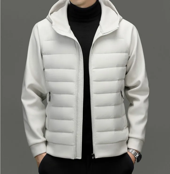 Windproof Quilted Track Jacket for Comfortable Casual Wear