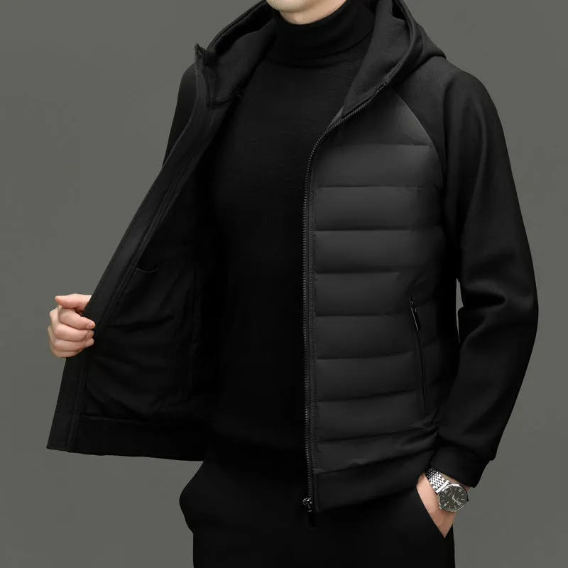 Windproof Quilted Track Jacket for Comfortable Casual Wear