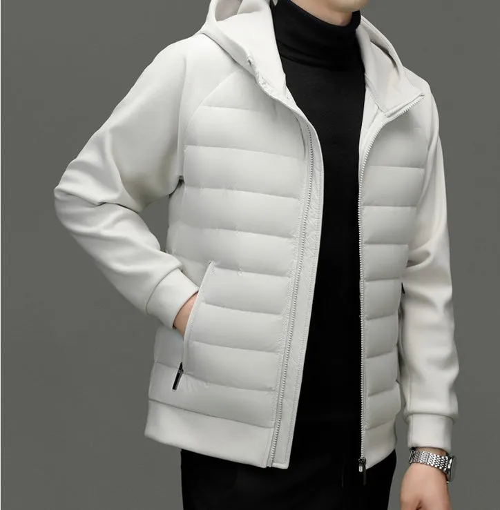 Windproof Quilted Track Jacket for Comfortable Casual Wear