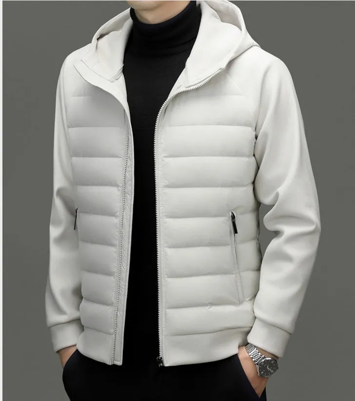 Windproof Quilted Track Jacket for Comfortable Casual Wear