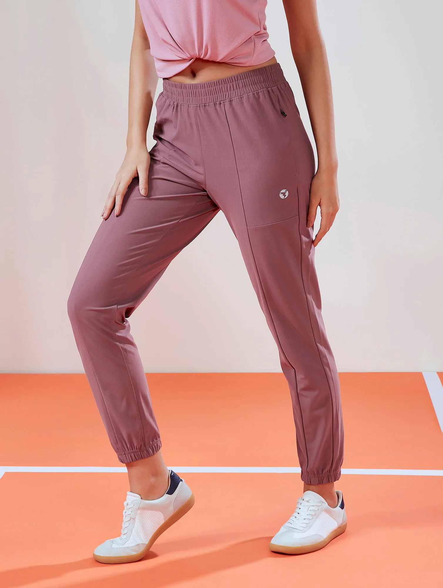 Women Solid Relax Fit Joggers with DURACOOL