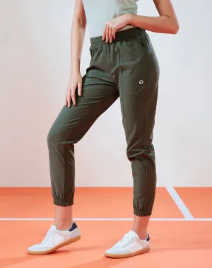 Women Solid Relax Fit Joggers with DURACOOL
