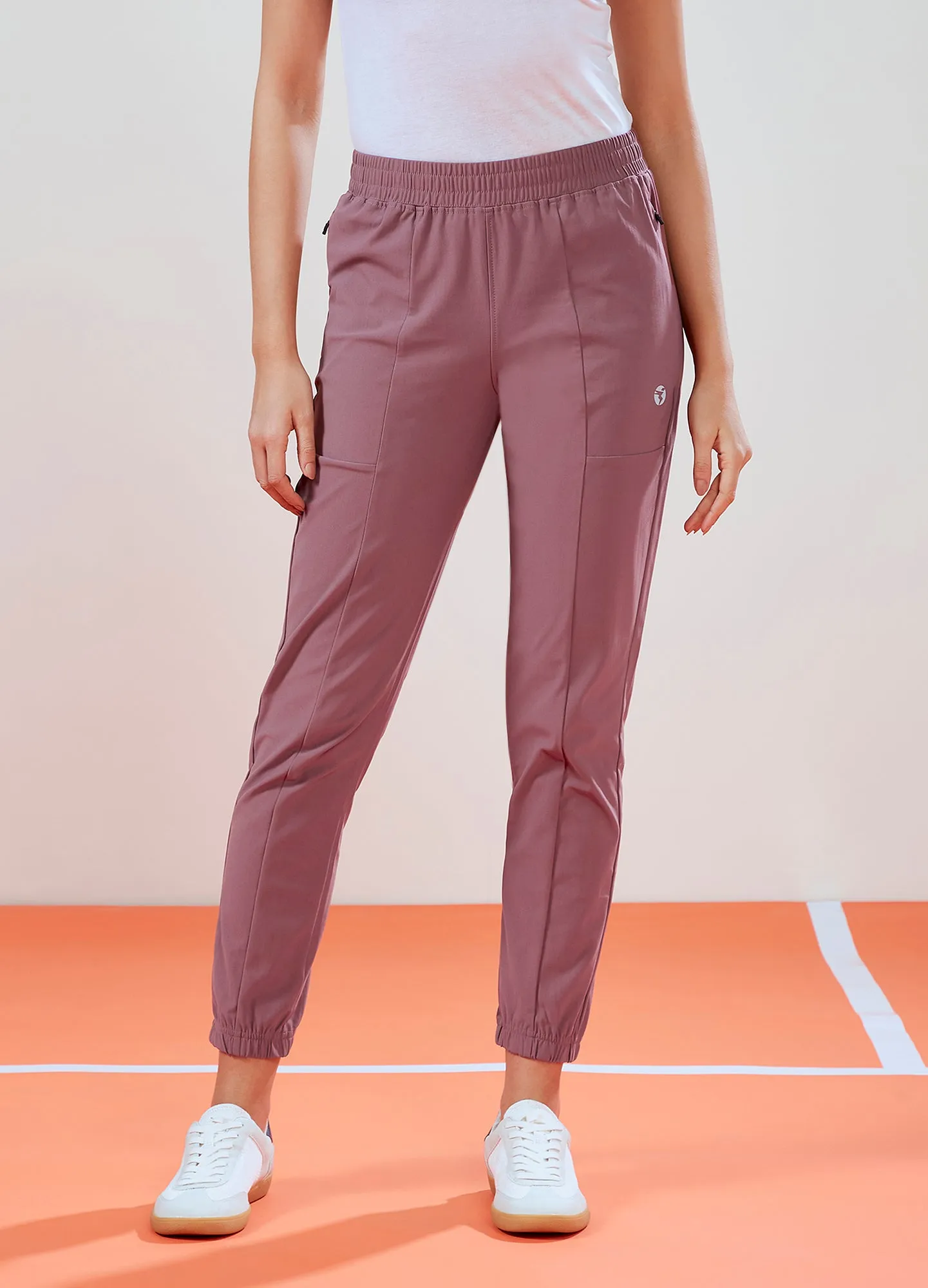 Women Solid Relax Fit Joggers with DURACOOL