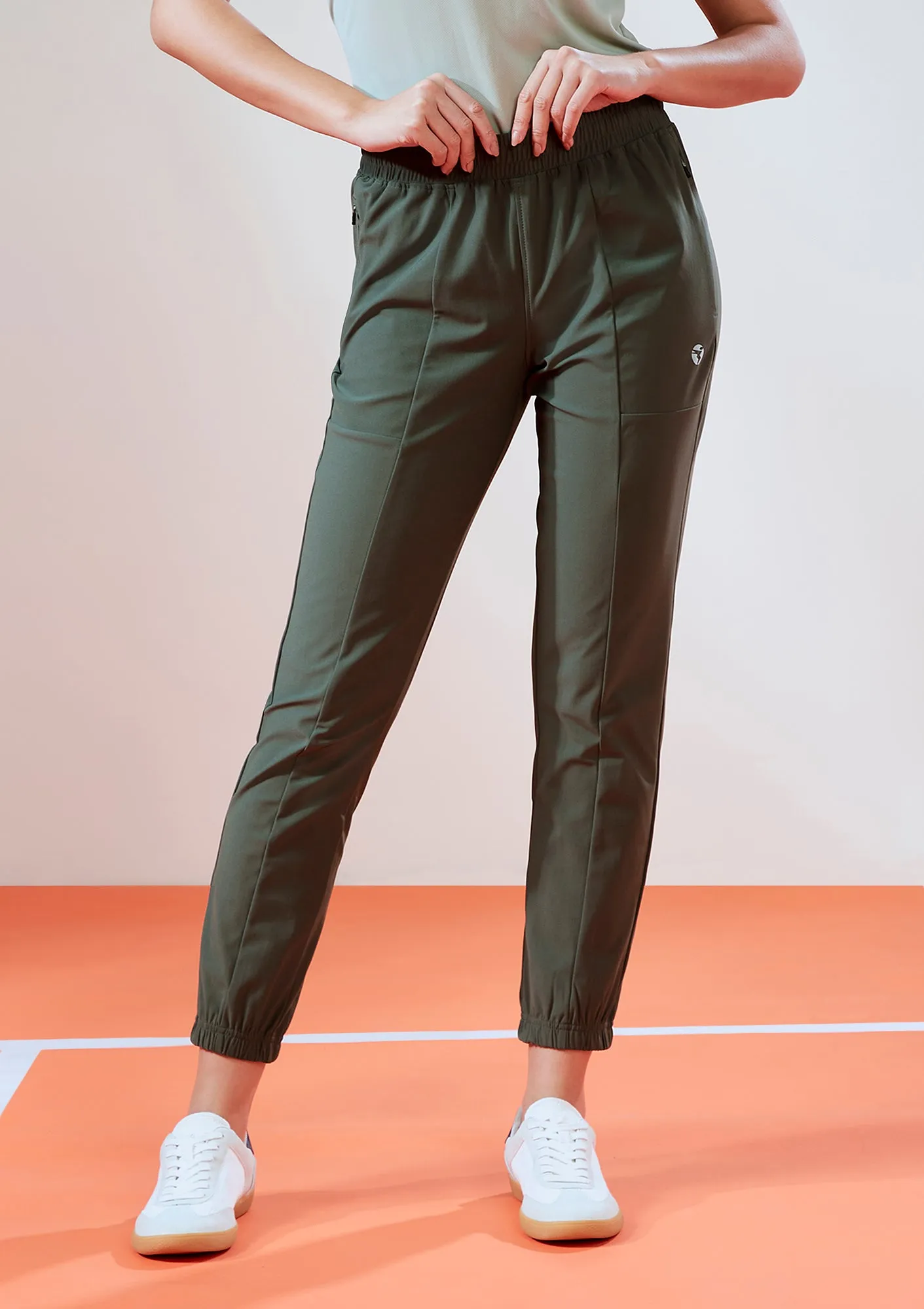 Women Solid Relax Fit Joggers with DURACOOL