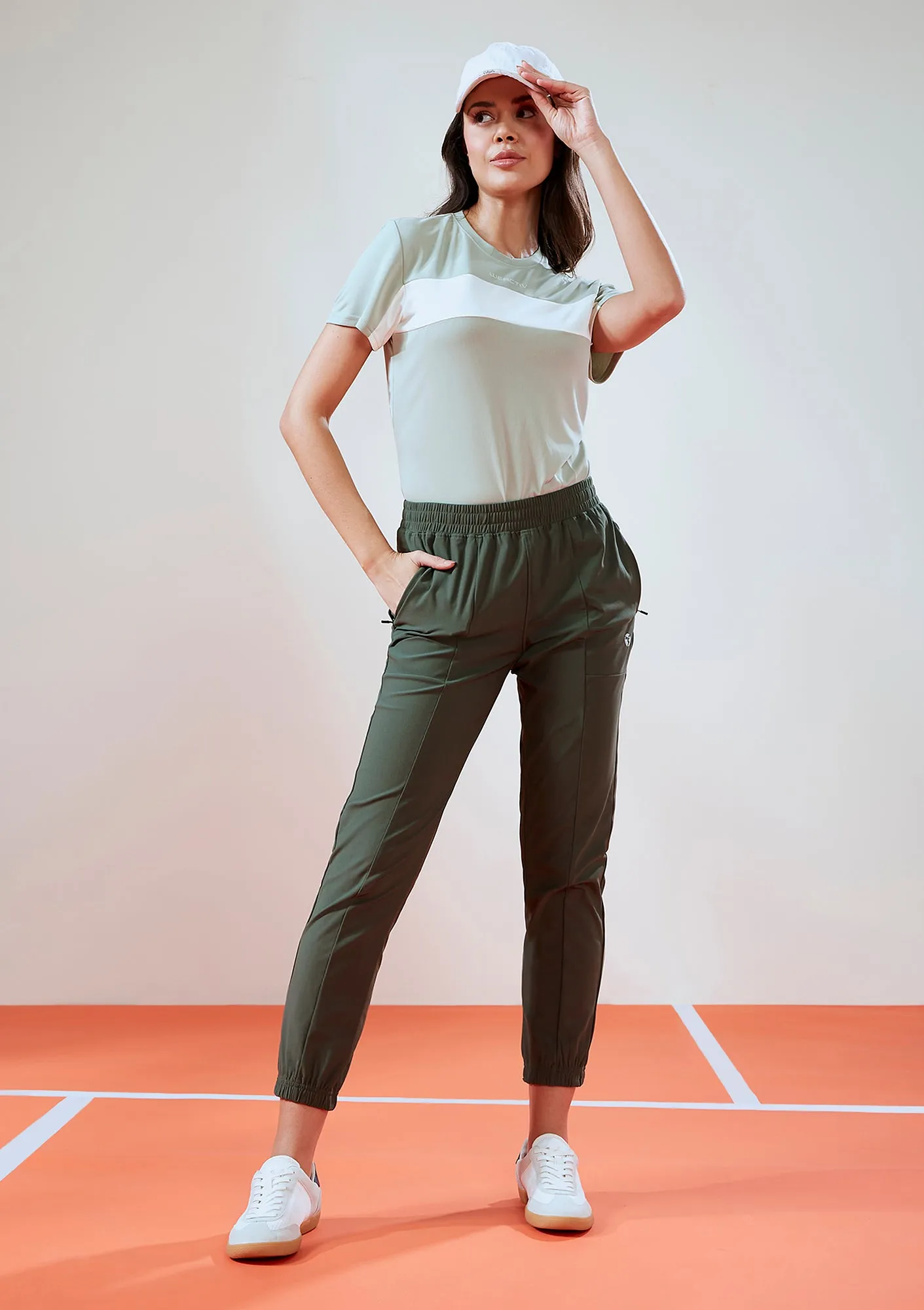 Women Solid Relax Fit Joggers with DURACOOL