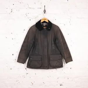 Women's Barbour Beadnell Wax Jacket Coat - Blue - Women's M