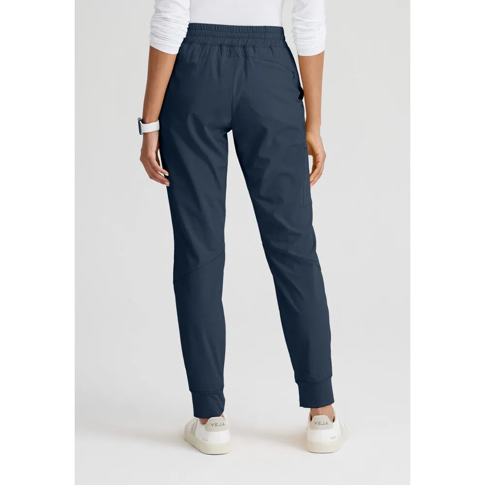 Women's Boost Jogger Scrub Pant - Barco One Collection / Color - Steel / Fit - Regular / Sizes - XS, S, M, L, XL, 2XL, 3XL by Barco Uniforms