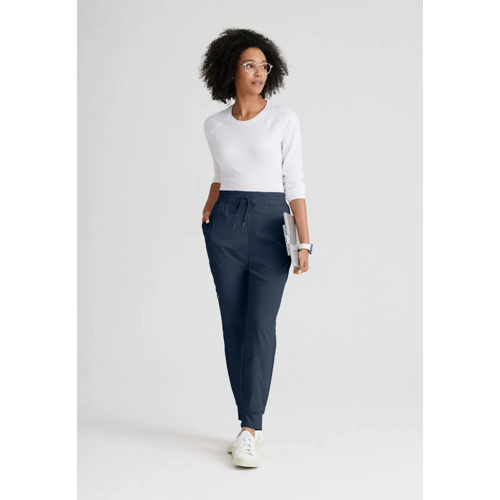 Women's Boost Jogger Scrub Pant - Barco One Collection / Color - Steel / Fit - Regular / Sizes - XS, S, M, L, XL, 2XL, 3XL by Barco Uniforms