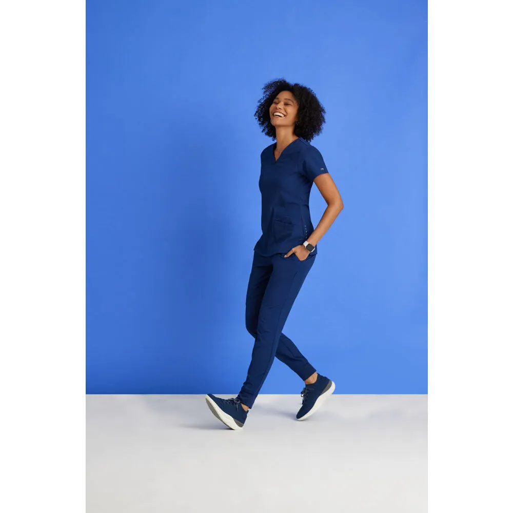 Women's Boost Jogger Scrub Pant - Barco One Collection / Color - Steel / Fit - Regular / Sizes - XS, S, M, L, XL, 2XL, 3XL by Barco Uniforms