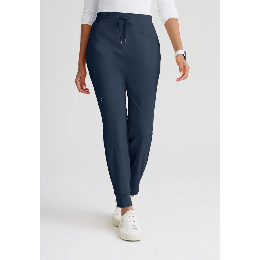 Women's Boost Jogger Scrub Pant - Barco One Collection / Color - Steel / Fit - Regular / Sizes - XS, S, M, L, XL, 2XL, 3XL by Barco Uniforms