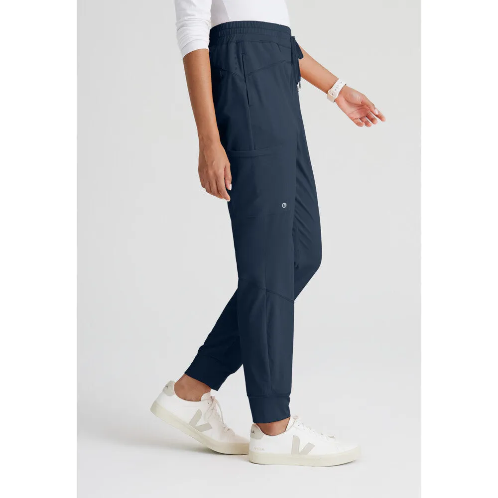 Women's Boost Jogger Scrub Pant - Barco One Collection / Color - Steel / Fit - Regular / Sizes - XS, S, M, L, XL, 2XL, 3XL by Barco Uniforms