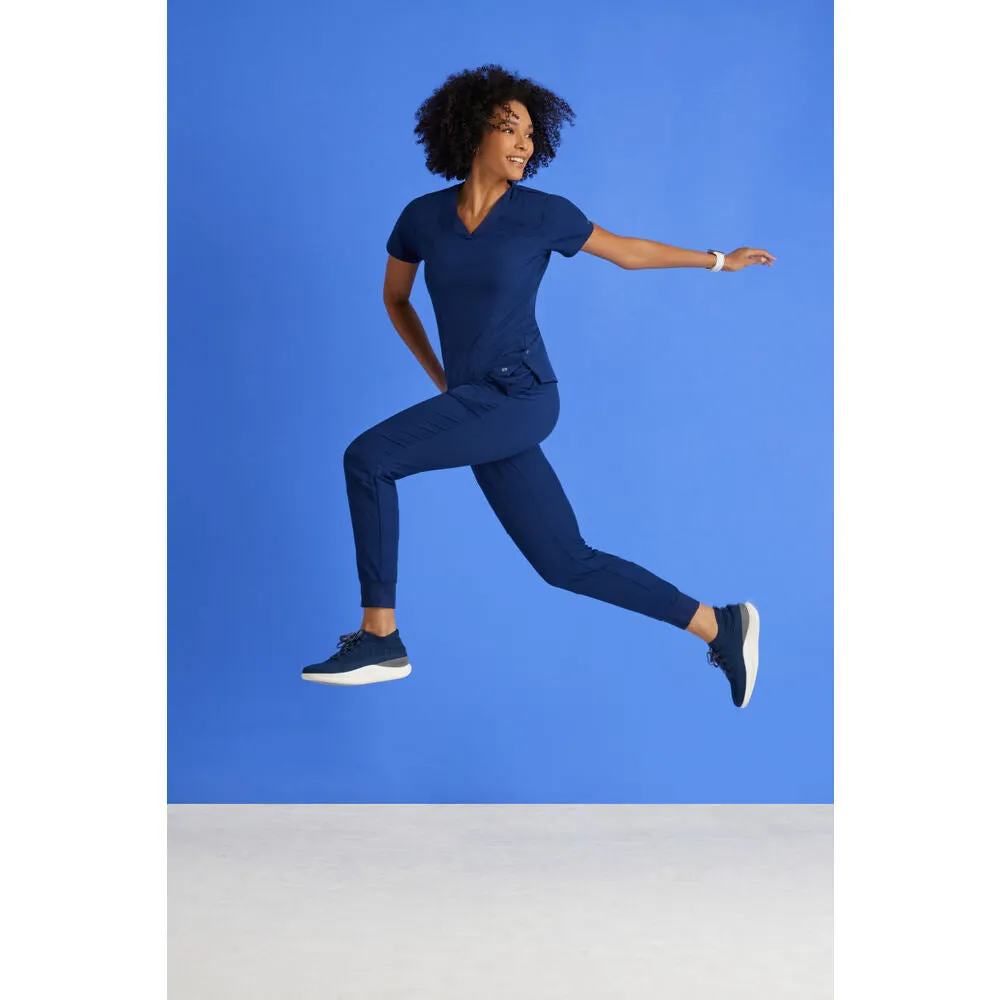 Women's Boost Jogger Scrub Pant - Barco One Collection / Color - Steel / Fit - Regular / Sizes - XS, S, M, L, XL, 2XL, 3XL by Barco Uniforms