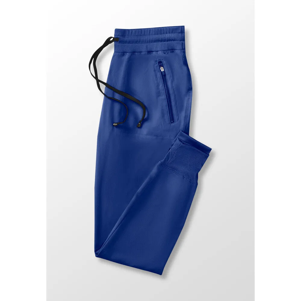 Women's Eden Jogger Scrub Pant - Greys Anatomy Spandex Stretch Collection / Color - Indigo / Fit - Regular / Sizes - XS, S, M, L, XL, 2XL, 3XL by Barco Uniforms