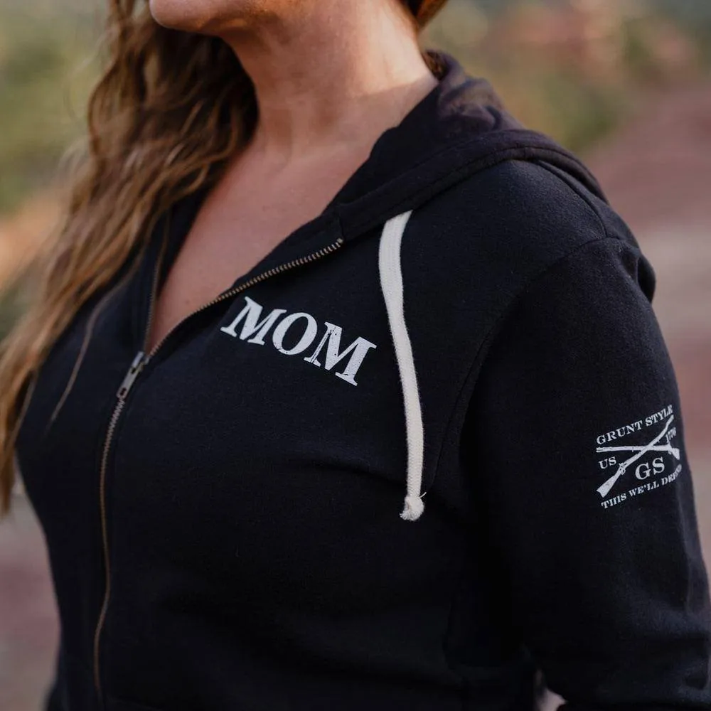 Women's Mom Defined Full-Zip Hoodie - Black