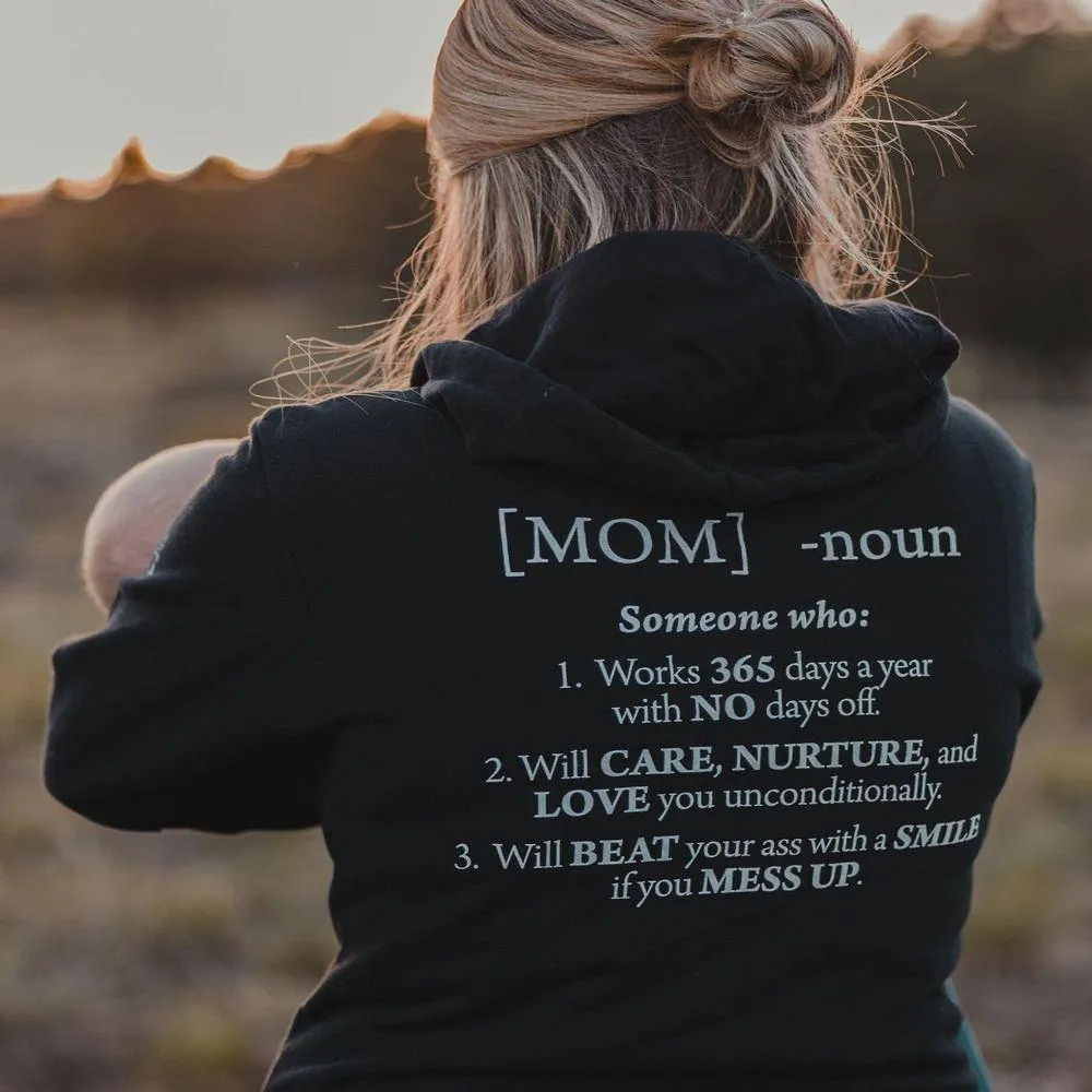 Women's Mom Defined Full-Zip Hoodie - Black