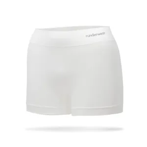 Women's Running Boy Shorts | White