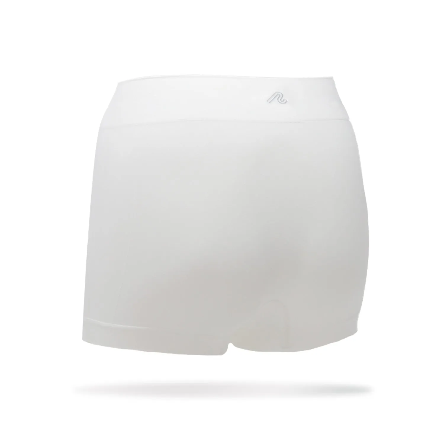 Women's Running Boy Shorts | White