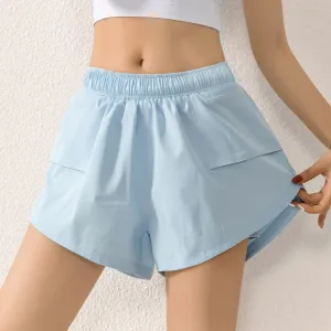 Women's Running Quick-drying Gym Shorts with pocket