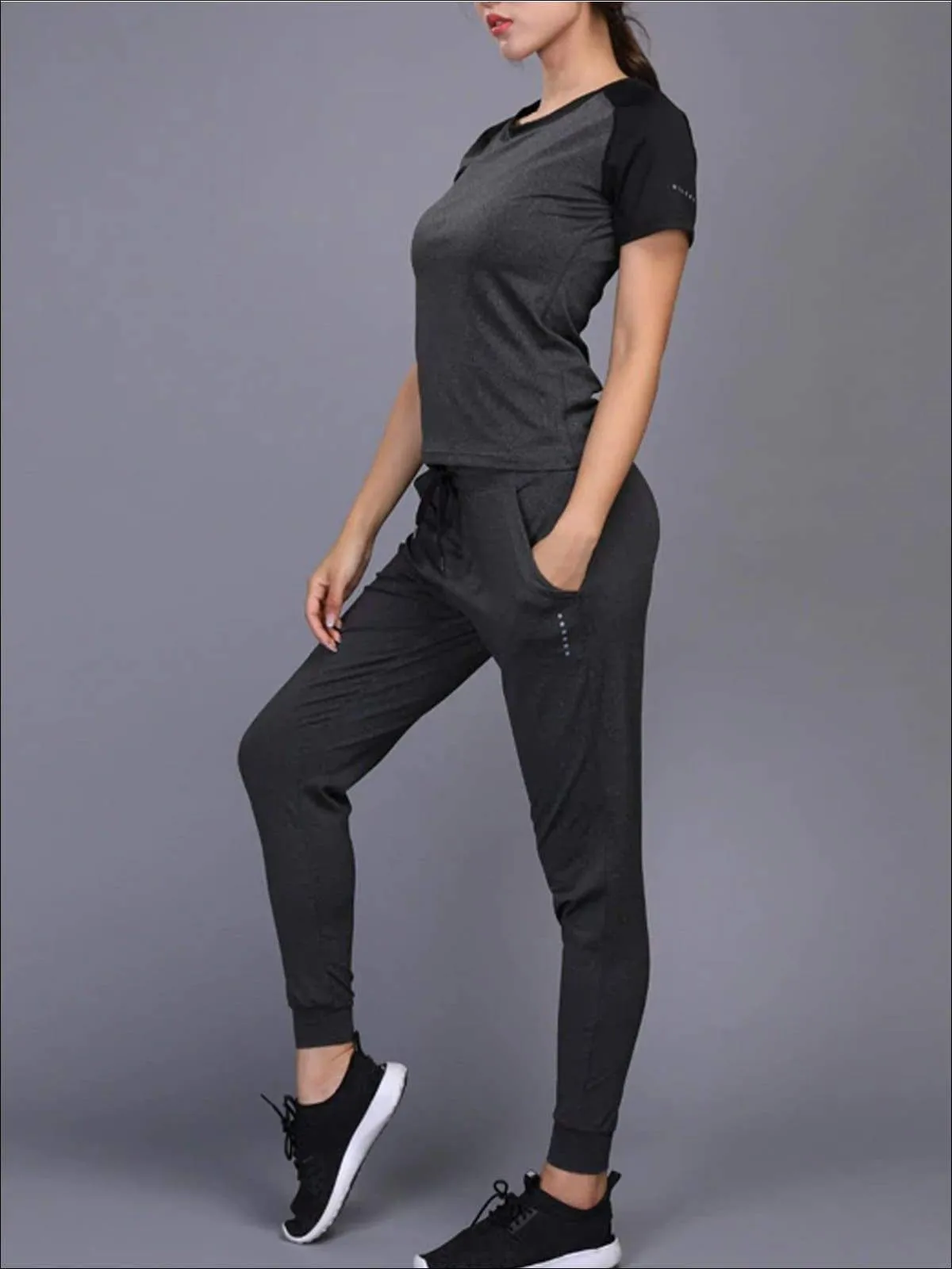 Women's Workout Top & Jogger Pants Set