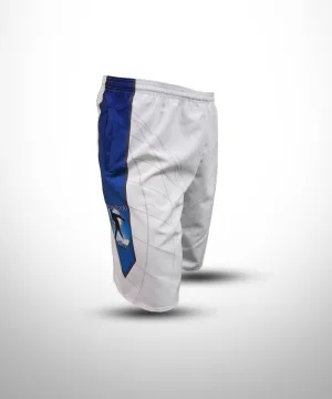 YOUNG WORLD BALLERS Full Dye Sublimated Micro Fiber Shorts - White