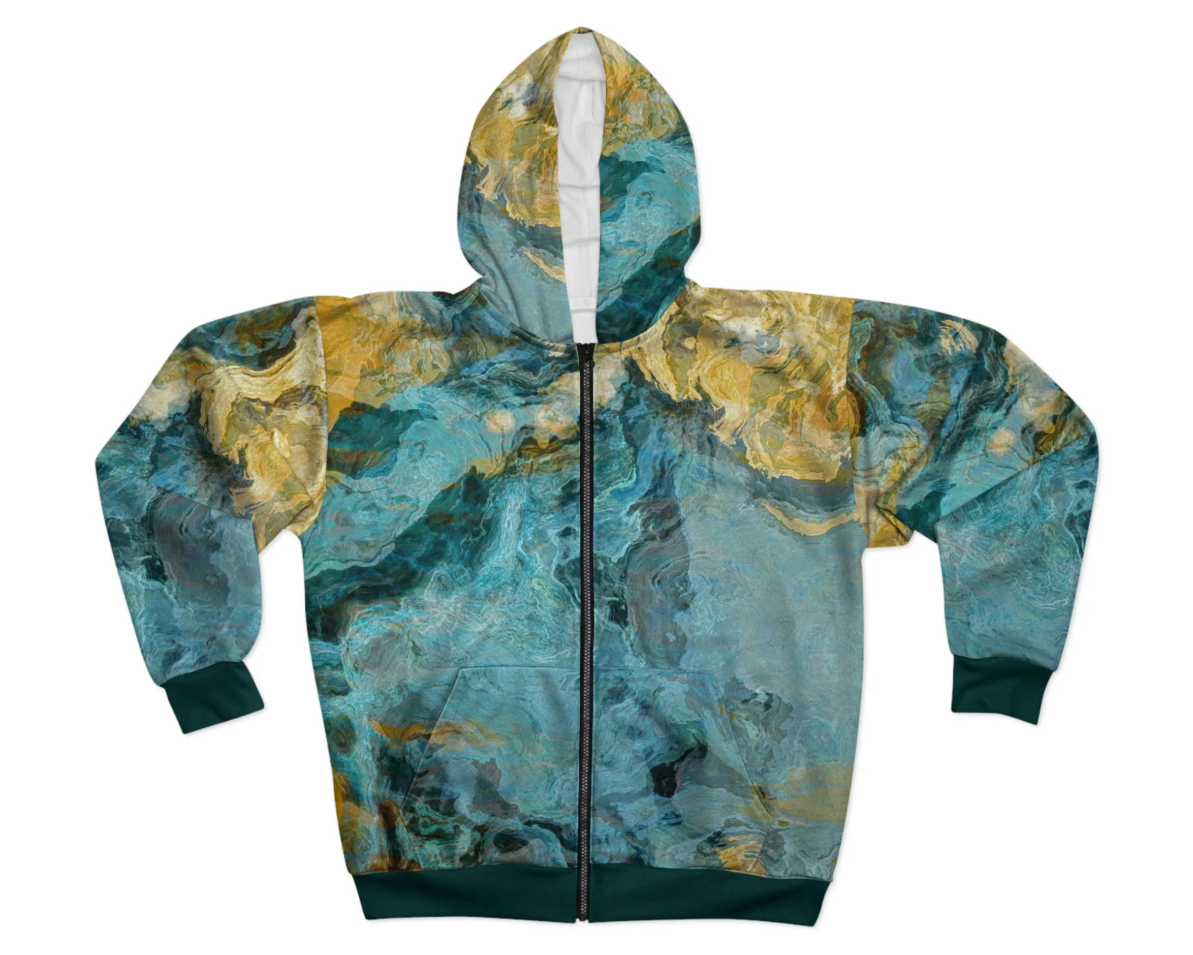 Zip Hoodie, Sea and Sand
